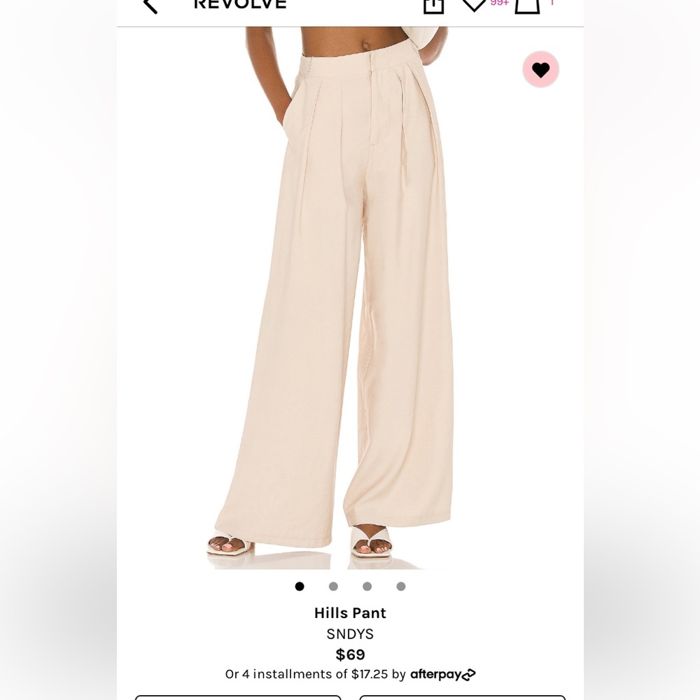 Revolve beige trousers